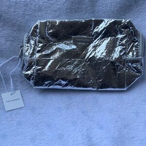 Tory Burch Shimmering Silver Clutch